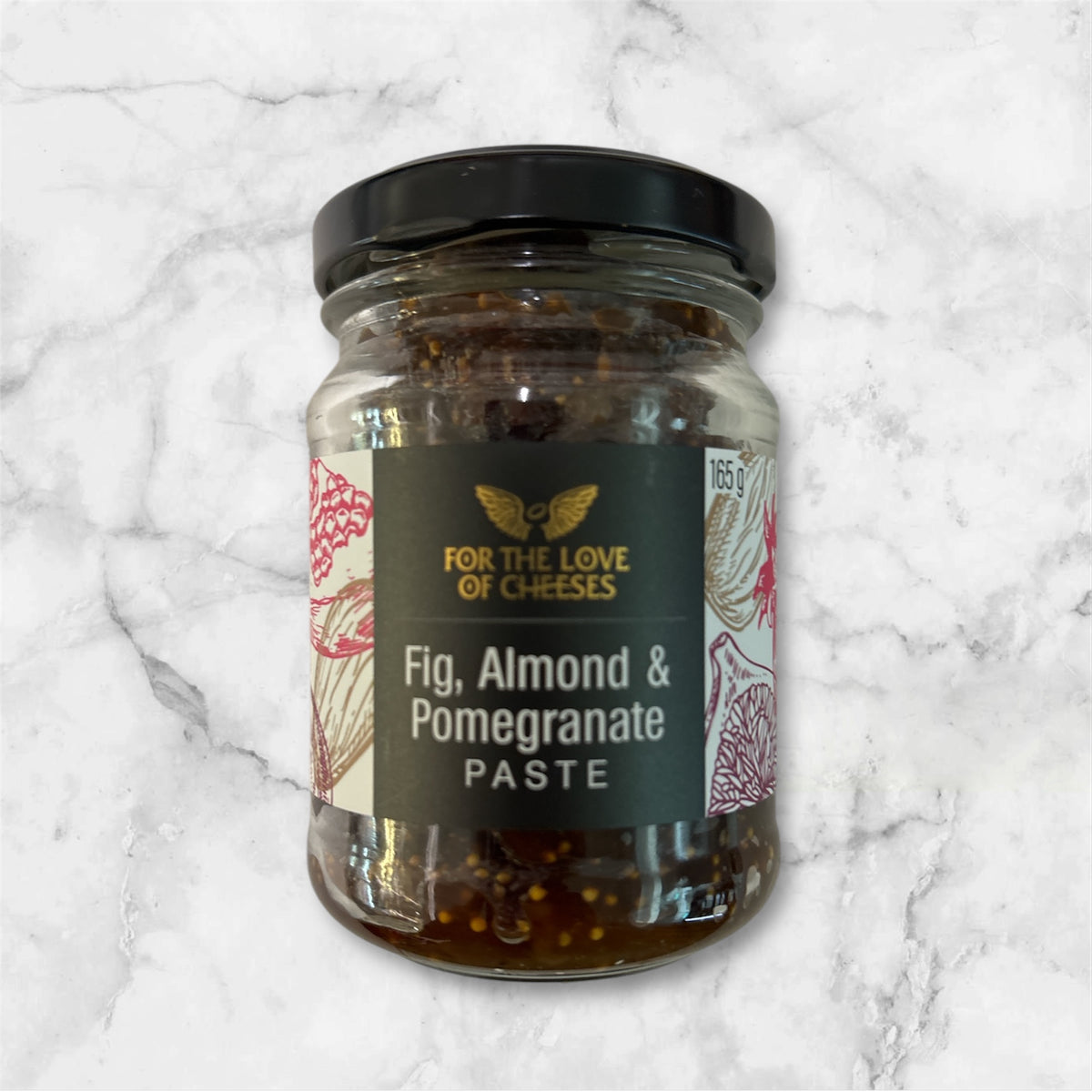 Fig almond and pomegranate paste