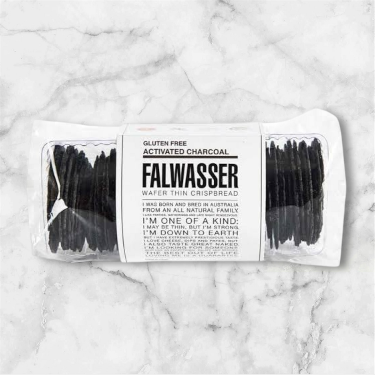 Gluten Free Charcoal Crispbreads 120g - Falwasser